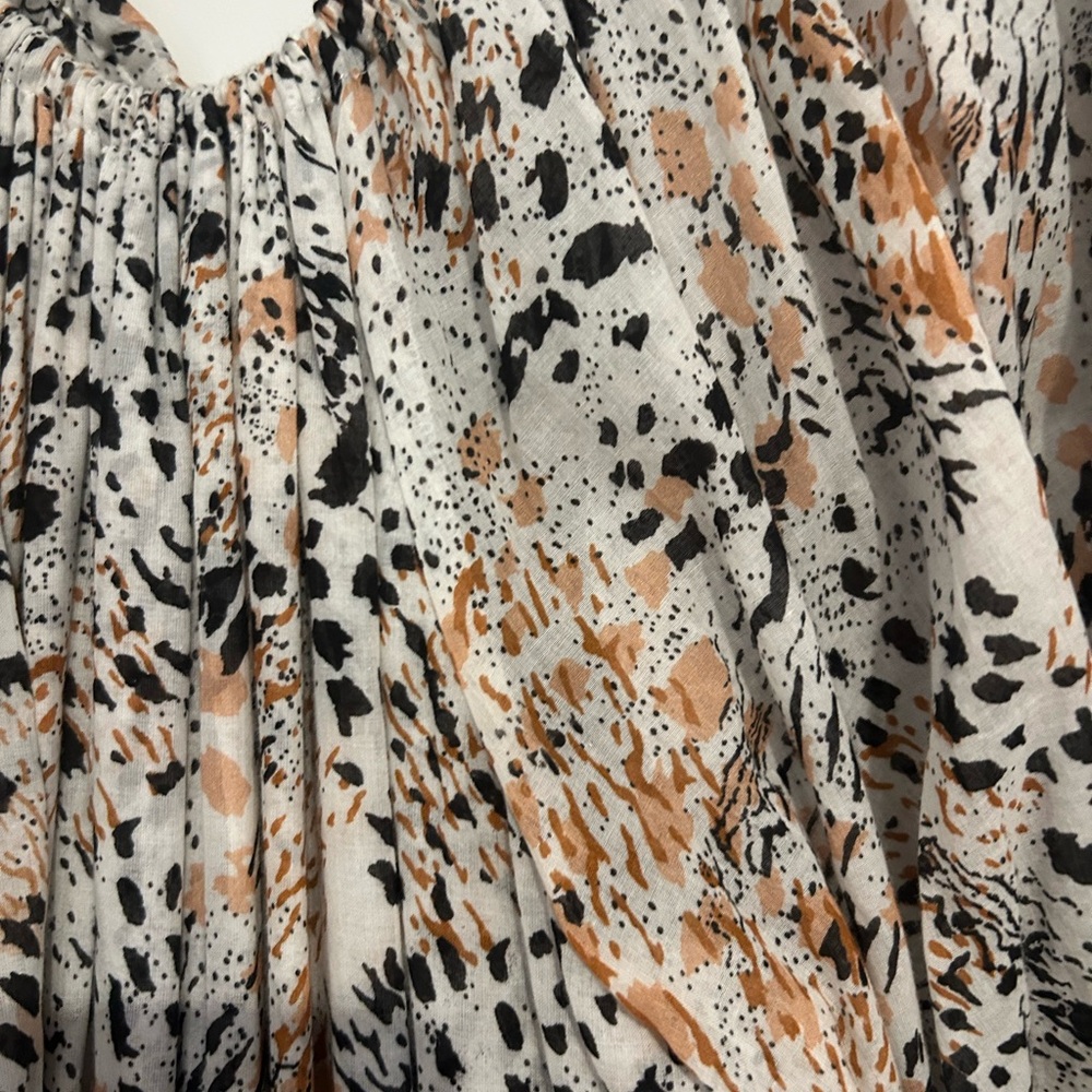 Erika Peña Off-Shoulder Leopard Maxi Dress size XS/S - Picture 5 of 7